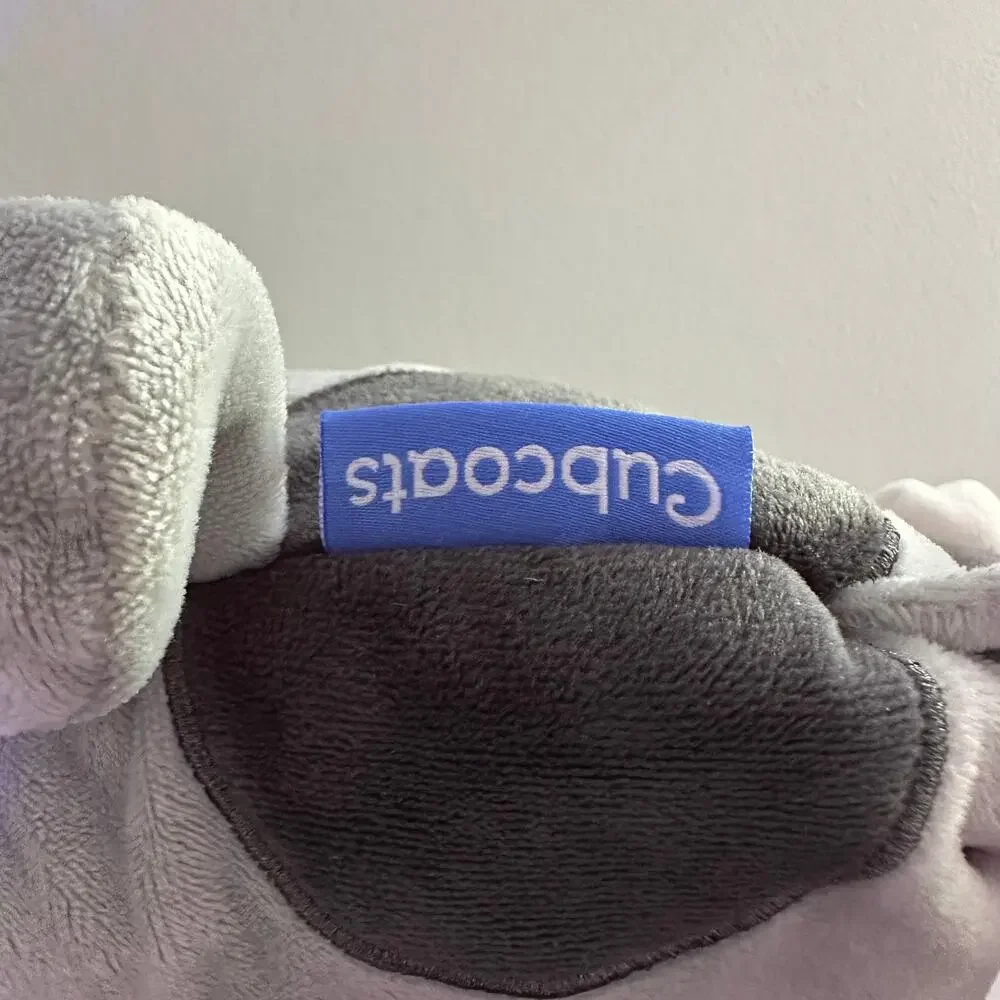 Cubcoats Grey Puppy 2-in-1 Transforming‎ Hoodie Jacket Plush Toy Size 3T